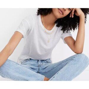 Madewell Women's Whisper Cotton Crewneck Tee Extra Extra Small A1537 ($19.50)